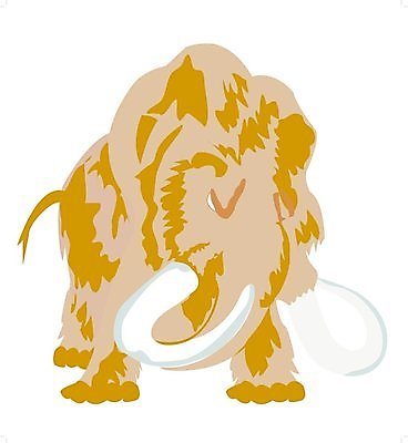 EPS 해외이미지 동물 백그라운드 일러스트 포유류 흰색 큼 그림 화석 멸종 멸종위기동물 양모 매머드 해외202004 해외일러스트 컬러 직물 크기 파일형식 벡터 멸종위기종 이미지허브