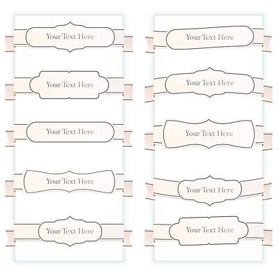 EPS 해외이미지 리본 스티커 일러스트 사람없음 세트 라벨 공백 베이지색 해외202004 해외일러스트 컬러 프레임 파일형식 벡터 이미지허브