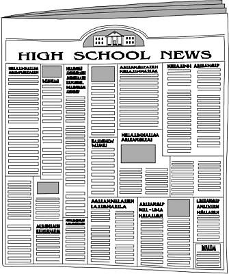 EPS 해외이미지 교육 종이 일러스트 통신 학교 흰색 신문 뉴스 고립 해외202004 해외일러스트 컬러 간행물 파일형식 벡터 이미지허브