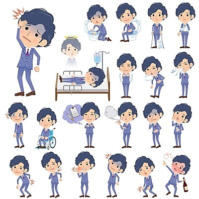 EPS 해외이미지 전신 남자 일러스트 회사 비즈니스 담배 건강 가면 서기 여러명 성인 재킷 추위 마시기 알코올 만취 휠체어 치과의사 코 변기통 재채기 성인남자만 해외202004 해외일러스트 다수 모션 사람 신체부위 외투 의사 술취함 남자만 성인만 파일형식 벡터 상의 의료진 직업 옷 의학 이미지허브