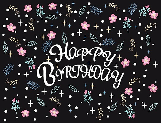 EPS 해외이미지 템플릿 디자인 행복 포스터 백그라운드 일러스트 캘리그라피 텍스트 타이포그라피 사람없음 검은색 축하 인사 생일 사인 그림 복고 초대 필기체 레터링 해외202004 해외일러스트 문자 기념일 감정 컬러 컨셉 예절 파일형식 벡터 이미지허브