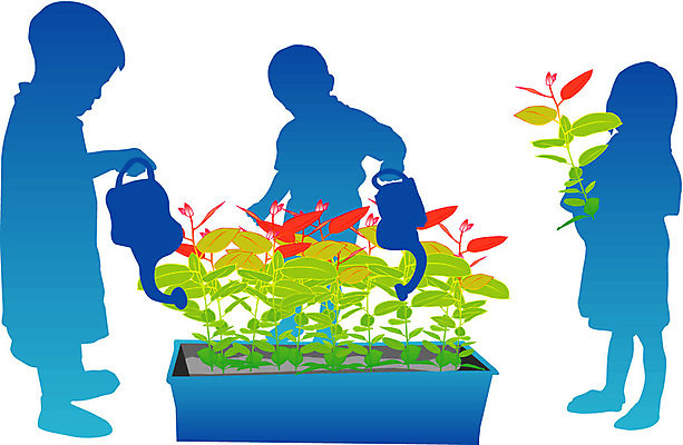 EPS 해외이미지 디자인 실루엣 어린이 일러스트 소년 야외 그래픽 윤곽 돌봄 해외202004 해외일러스트 남자 모션 촬영기법 사람 파일형식 벡터 이미지허브