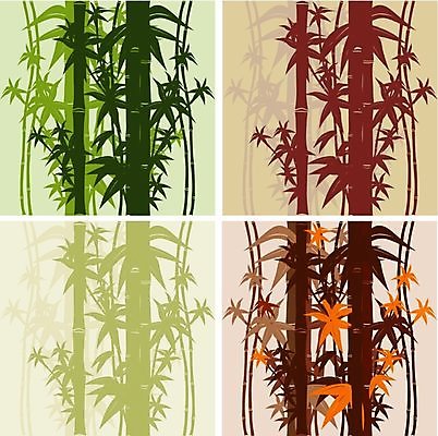 EPS 해외이미지 식물 백그라운드 일러스트 자연 아이디어 대나무 해외202004 해외일러스트 나무 컨셉 생태계 파일형식 벡터 이미지허브