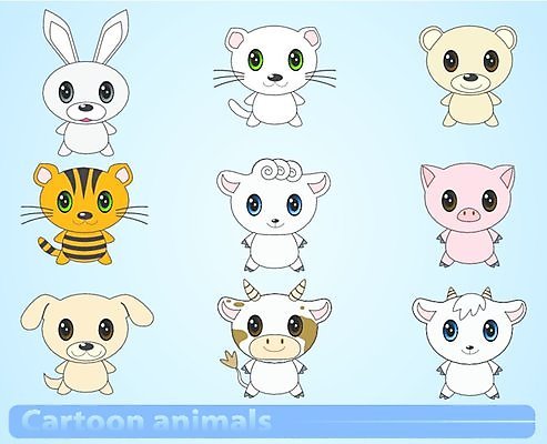 EPS 해외이미지 동물 캐릭터 디자인 어린이 일러스트 곰 추상 염소 고양이 토끼 양 돼지 호랑이 소 개 작음 만화 송아지 해외202004 해외일러스트 일러캐릭터 새끼 무늬 포유류 사람 반려동물 크기 파일형식 벡터 이미지허브