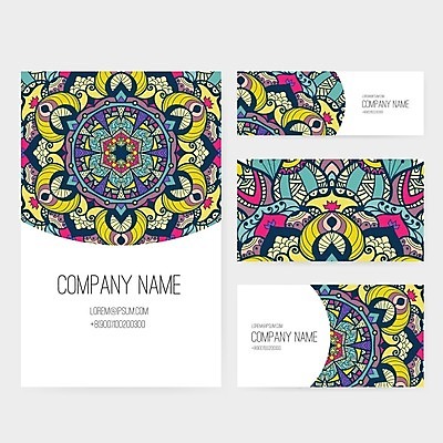 EPS 해외이미지 템플릿 디자인 종이 백그라운드 컨셉 꽃무늬 일러스트 비즈니스 명함 그래픽 장식 세트 공백 화려 고급 레이아웃 복고 엘리먼트 스타일 해외202004 해외일러스트 꽃 무늬 파일형식 벡터 이미지허브