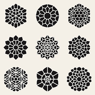 EPS 해외이미지 일러스트 사람없음 세트 검은색 눈송이 눈꽃무늬 엘리먼트 해외202004 해외일러스트 컬러 무늬 눈꽃 눈_날씨 파일형식 벡터 이미지허브