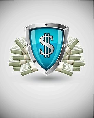 EPS 해외이미지 컨셉 지폐 돈 일러스트 비즈니스 경비 안전 금융 파란색 달러 금속 힘 회색 수비 보호 심볼 경계 사인 보따리 보안 방패 고체 철강 해외202004 해외일러스트 컬러 모션 재질 경제 재산 파일형식 벡터 이미지허브