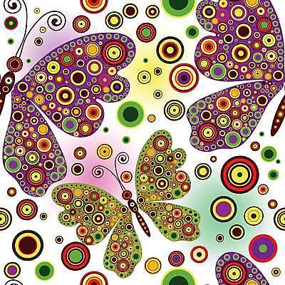 EPS 해외이미지 문양 나비 패턴 일러스트 사람없음 컬러풀 원형 화려 해외일러스트 도형 컬러 곤충 컨셉 무늬 파일형식 벡터 이미지허브