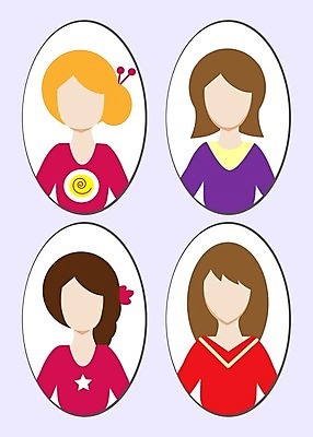 EPS 해외이미지 캐릭터 헤어스타일 여자 얼굴 일러스트 갈색머리 사람 10대 세트 금발 머리 만화 이발 수집 빨간머리 고립 아바타 해외202004 해외일러스트 일러캐릭터 청소년 신체부위 파일형식 벡터 이미지허브