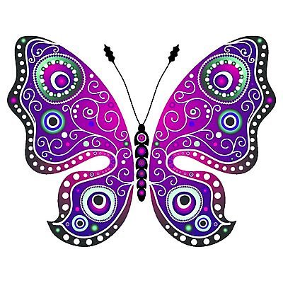 EPS 해외이미지 문양 나비 패턴 일러스트 사람없음 보라색 화려 해외일러스트 컬러 곤충 컨셉 무늬 파일형식 벡터 이미지허브