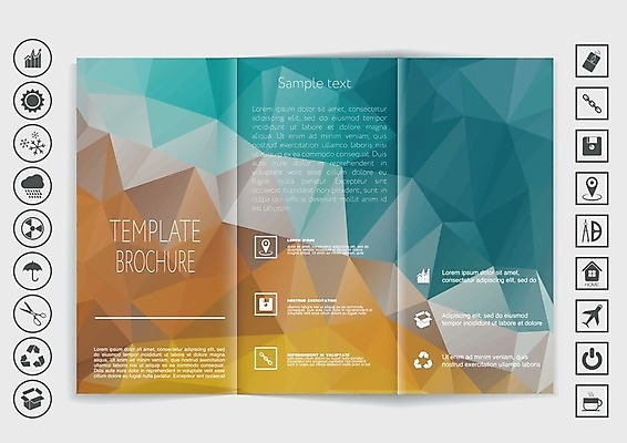 EPS 해외이미지 템플릿 디자인 배너 포스터 종이 선 리플렛 백그라운드 컨셉 일러스트 비즈니스 그래픽 인쇄 레이아웃 문서 페이지 목록 접기 출판 폴리곤 목업 해외202004 해외일러스트 모션 파일형식 벡터 이미지허브