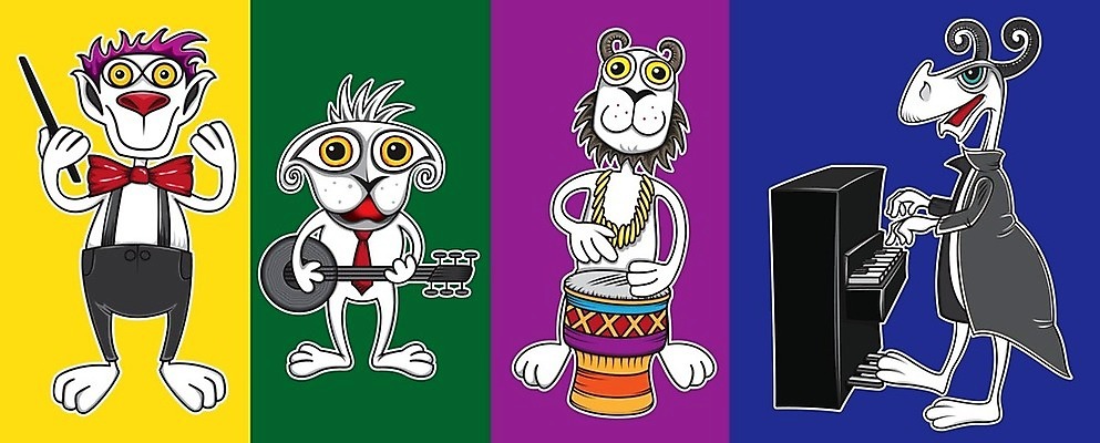 EPS 해외이미지 동물 캐릭터 행복 음악 여행 일러스트 장난 응원 파충류 놀이 넥타이 그래픽 초록색 숫자 콘서트 공연 기쁨 음악가 코트 외계인 기구 악단 피아노 만화 그림 질감 드럼 공상 지휘자 마스코트 몬스터 뮤지컬 플레이어 해외202004 해외일러스트 일러캐릭터 직업 문자 잡화 감정 컬러 문화예술 타악기 이벤트 외투 미확인물체 건반악기 파일형식 벡터 이미지허브