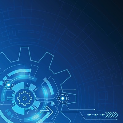 EPS 해외이미지 디자인 컨셉 일러스트 추상 미래 사람없음 그래픽 파란색 디지털 톱니바퀴 해외202004 해외일러스트 컬러 무늬 파일형식 벡터 이미지허브