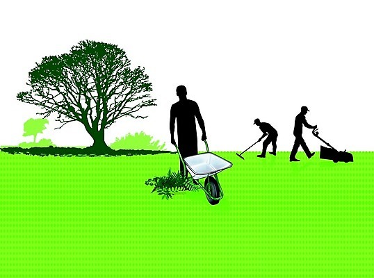 EPS 해외이미지 나무 식물 공원 꽃 농업 일러스트 잔디 정원 수확 업무 작업 삽 물주기 원예 몸단장 갈퀴 돌봄 심기 원예사 해외202004 해외일러스트 직업 공공시설 산업 모션 취미 파일형식 벡터 이미지허브