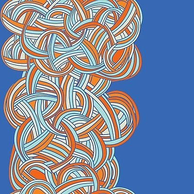 EPS 해외이미지 파도 백그라운드 패턴 일러스트 벽지 추상 미술 장식 흐름 화려 얽힘 낙서 그림 질감 윤곽 펑키 손그림 공상 핸드메이드 해외202004 해외일러스트 바다 컨셉 무늬 문화예술 파일형식 벡터 이미지허브