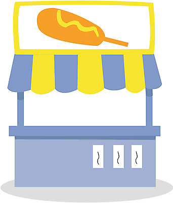 EPS 시설물 건축 일러스트 이벤트 사람없음 상점 축제 천막 핫도그 노점 점포 핫도그가게 국내일러스트 건축물 음식 패스트푸드 파일형식 벡터