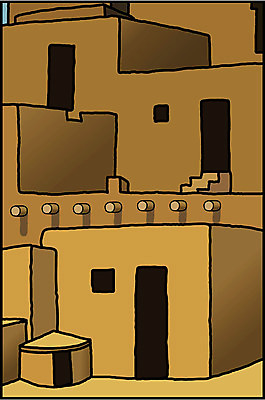 EPS 주간 해외 시설물 현대건축 건축 외국문화 여행 북아메리카 일러스트 휴가 사람없음 건물 관광지 한개 미국 뉴멕시코 아도비빌딩 아도비점토 국내일러스트 자연요소 1 건축물 문화 아메리카 빌딩 파일형식 벡터