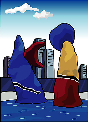 EPS 주간 해외 시설물 유럽 예술 조각 외국문화 여행 일러스트 휴가 미술 사람없음 야외 관광지 조형물 동상 조각상 프랑스 도시 작품 파리_프랑스 설치미술 조각_조소 국내일러스트 자연요소 건축물 나라 문화 문화예술 기념물 조소 파일형식 벡터