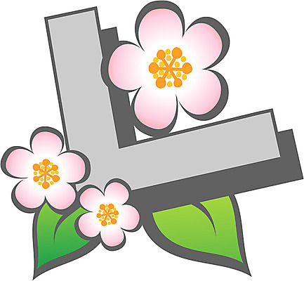 EPS 클립아트 식물 문자 기호 꽃 일러스트 글꼴 교과목 한글 사람없음 픽토그램 장미 봄 한글교육 니은 국내일러스트 계절 교육 자음 파일형식 벡터