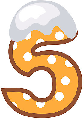 EPS 클립아트 문자 기호 겨울 일러스트 글꼴 교과목 사람없음 장식 픽토그램 숫자 눈 오 그림 5 수학교육 국내일러스트 자연요소 계절 교육 날씨 수학 파일형식 벡터