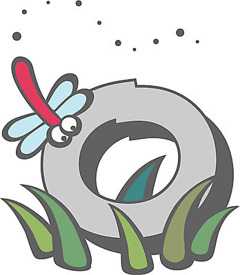 EPS 클립아트 문자 기호 일러스트 글꼴 교과목 한글 사람없음 픽토그램 가을 풀 잠자리 한글교육 이응 국내일러스트 식물 계절 교육 곤충 자음 파일형식 벡터