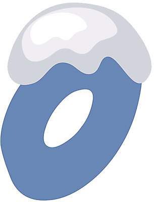 EPS 클립아트 문자 기호 겨울 일러스트 글꼴 교과목 한글 사람없음 장식 파란색 픽토그램 눈 그림 한글교육 이응 국내일러스트 자연요소 계절 교육 컬러 날씨 자음 파일형식 벡터