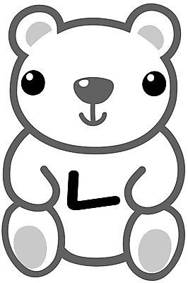 EPS 클립아트 문자 기호 일러스트 글꼴 곰 교과목 한글 사람없음 픽토그램 곰인형 한글교육 니은 국내일러스트 동물 교육 인형 포유류 자음 파일형식 벡터