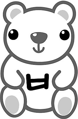 EPS 클립아트 문자 기호 일러스트 글꼴 곰 교과목 한글 사람없음 픽토그램 곰인형 한글교육 비읍 국내일러스트 동물 교육 인형 포유류 자음 파일형식 벡터