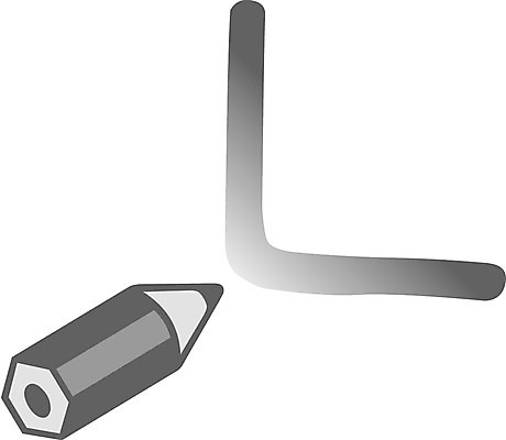 EPS 클립아트 문자 기호 일러스트 글꼴 교과목 흑백 한글 사람없음 픽토그램 연필 한글교육 니은 국내일러스트 교육 학용품 촬영기법 필기구 자음 파일형식 벡터