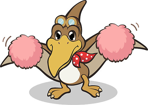 EPS 동물 척추동물 캐릭터 한마리 동물캐릭터 일러스트 응원 파충류 고글 사람없음 스카프 응원용품 공룡 치어리더 공룡캐릭터 멸종 멸종위기동물 익룡 프테라노돈 일러캐릭터 멸종위기종 1 목도리 오브젝트 파일형식 벡터