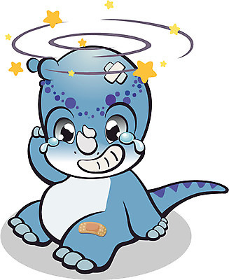 EPS 동물 척추동물 캐릭터 한마리 별 동물캐릭터 일러스트 파충류 사람없음 고통 반창고 상처 눈물 오브젝트 공룡 공룡캐릭터 멸종 멸종위기동물 혹 빙글빙글 어지러운 파키케팔로사우루스 일러캐릭터 멸종위기종 자연요소 1 감정 의료용품 파일형식 벡터