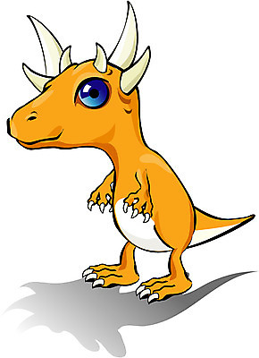 EPS 클립아트 동물 척추동물 캐릭터 동물캐릭터 일러스트 파충류 서기 사람없음 공룡 공룡캐릭터 스티기몰로크 초식 일러캐릭터 모션 파일형식 벡터