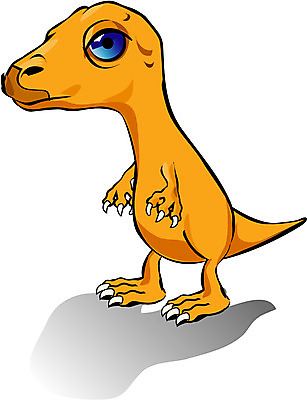 EPS 클립아트 동물 척추동물 캐릭터 동물캐릭터 일러스트 파충류 사람없음 공룡 공룡캐릭터 테논토사우루스 일러캐릭터 초식공룡 파일형식 벡터