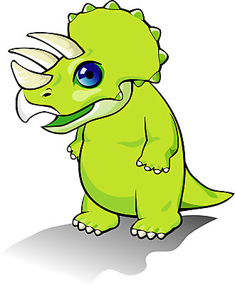 EPS 클립아트 동물 척추동물 캐릭터 동물캐릭터 일러스트 파충류 사람없음 공룡 공룡캐릭터 초식 트리케라톱스 일러캐릭터 초식공룡 파일형식 벡터