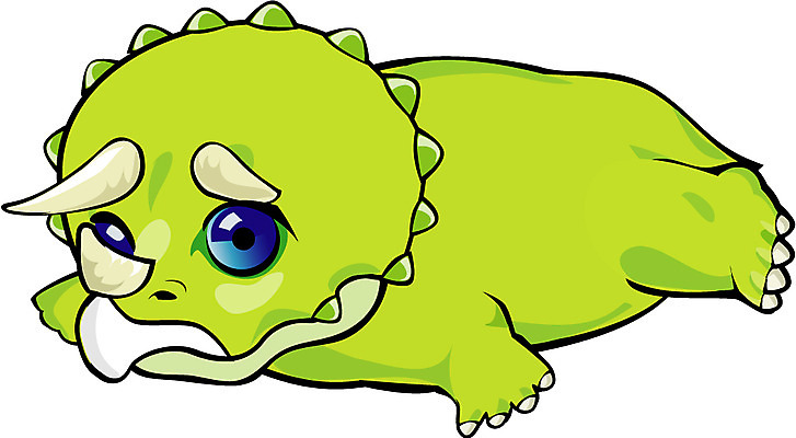 EPS 클립아트 동물 척추동물 캐릭터 동물캐릭터 일러스트 파충류 사람없음 공룡 공룡캐릭터 초식 트리케라톱스 일러캐릭터 초식공룡 파일형식 벡터