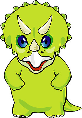 EPS 클립아트 동물 척추동물 캐릭터 동물캐릭터 일러스트 파충류 사람없음 공룡 공룡캐릭터 초식 트리케라톱스 일러캐릭터 초식공룡 파일형식 벡터