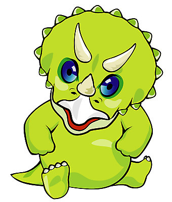 EPS 클립아트 동물 척추동물 캐릭터 동물캐릭터 일러스트 파충류 사람없음 공룡 공룡캐릭터 초식 트리케라톱스 일러캐릭터 초식공룡 파일형식 벡터