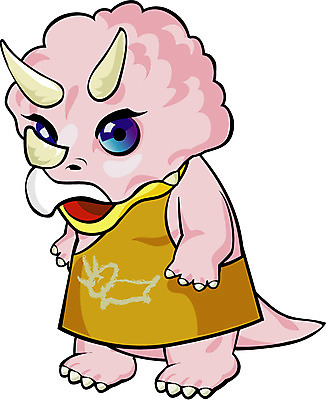 EPS 클립아트 동물 척추동물 캐릭터 동물캐릭터 일러스트 파충류 사람없음 공룡 공룡캐릭터 초식 트리케라톱스 일러캐릭터 초식공룡 파일형식 벡터