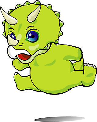 EPS 클립아트 동물 척추동물 캐릭터 동물캐릭터 일러스트 파충류 사람없음 공룡 공룡캐릭터 초식 트리케라톱스 일러캐릭터 초식공룡 파일형식 벡터