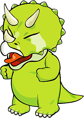 EPS 클립아트 동물 척추동물 캐릭터 동물캐릭터 일러스트 파충류 사람없음 울음 눈물 공룡 공룡캐릭터 초식 트리케라톱스 일러캐릭터 감정 표정 초식공룡 파일형식 벡터