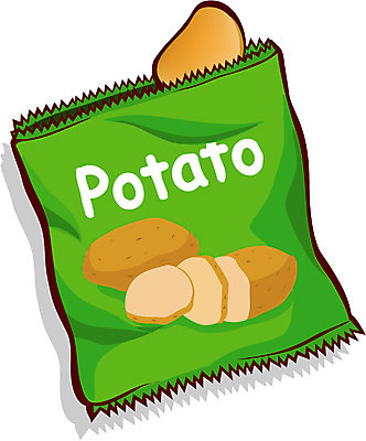 EPS 문자 알파벳 영어 음식 일러스트 디저트 봉투 감자 사람없음 과자 감자칩 국내일러스트 채소 칩_음식 파일형식 벡터