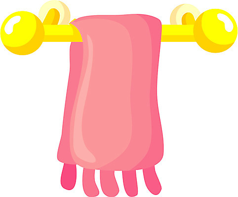 EPS 생활용품 일러스트 사람없음 수건 위생용품 수건걸이 국내일러스트 오브젝트 파일형식 벡터