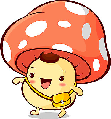 EPS 식물 캐릭터 채소 가방 일러스트 사람없음 초록색 버섯 채소캐릭터 버섯캐릭터 일러캐릭터 잡화 컬러 파일형식 벡터