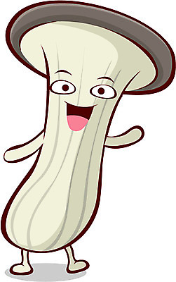 EPS 식물 캐릭터 채소 일러스트 식재료 사람없음 초록색 버섯 식용버섯 느타리버섯 송이버섯 채소캐릭터 버섯캐릭터 일러캐릭터 컬러 파일형식 벡터