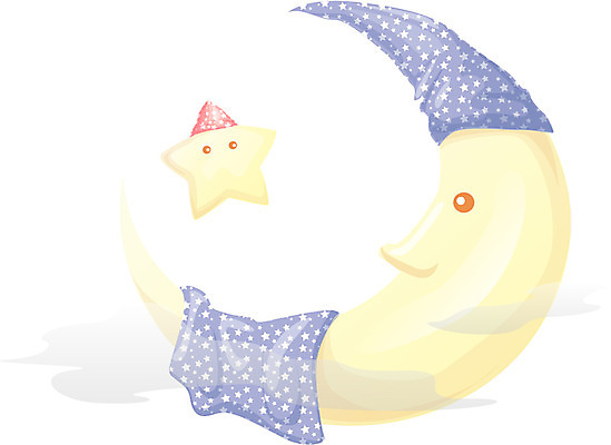 EPS 자연요소 클립아트 캐릭터 모자 별 일러스트 밤하늘 사람없음 달 잠 수면 담요 별님 일러캐릭터 잡화 하늘 물 야간 파일형식 벡터