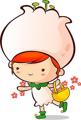 EPS 식물 캐릭터 꽃 일러스트 상상 요정 바구니 꽃바구니 꽃캐릭터 방울꽃 꽃의요정 가상인물 일러캐릭터 파일형식 벡터