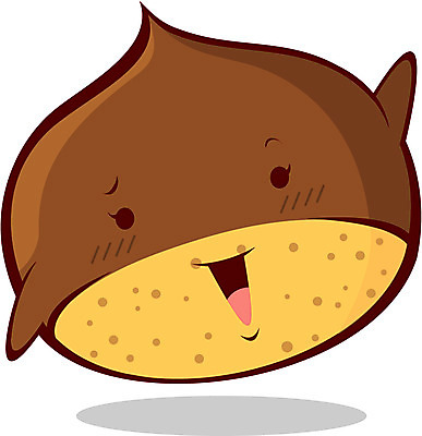 EPS 식물 캐릭터 열매 과일 일러스트 사람없음 견과류 밤 특산물 음식캐릭터 견과류캐릭터 일러캐릭터 음식 파일형식 벡터