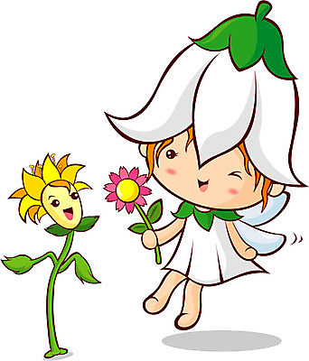 EPS 캐릭터 꽃 일러스트 상상 요정 꽃캐릭터 꽃의요정 가상인물 일러캐릭터 식물 파일형식 벡터