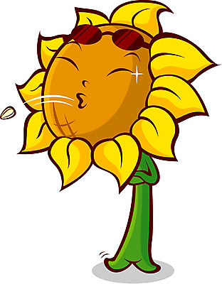 EPS 식물 캐릭터 꽃 일러스트 여름꽃 자연 해바라기 사람없음 선글라스 꽃캐릭터 해바라기씨 일러캐릭터 안경 씨앗 생태계 파일형식 벡터 여름_계절