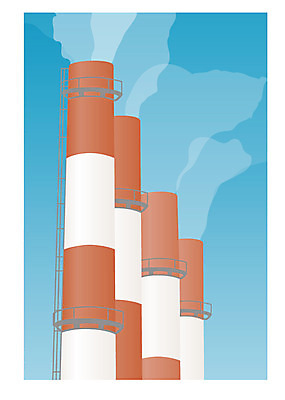 EPS 클립아트 시설물 현대건축 건축 산업 일러스트 공장 공업 굴뚝 사람없음 오염 연기 산업시설 매연 공업현장 국내일러스트 건축물 건설현장 환경오염 파일형식 벡터